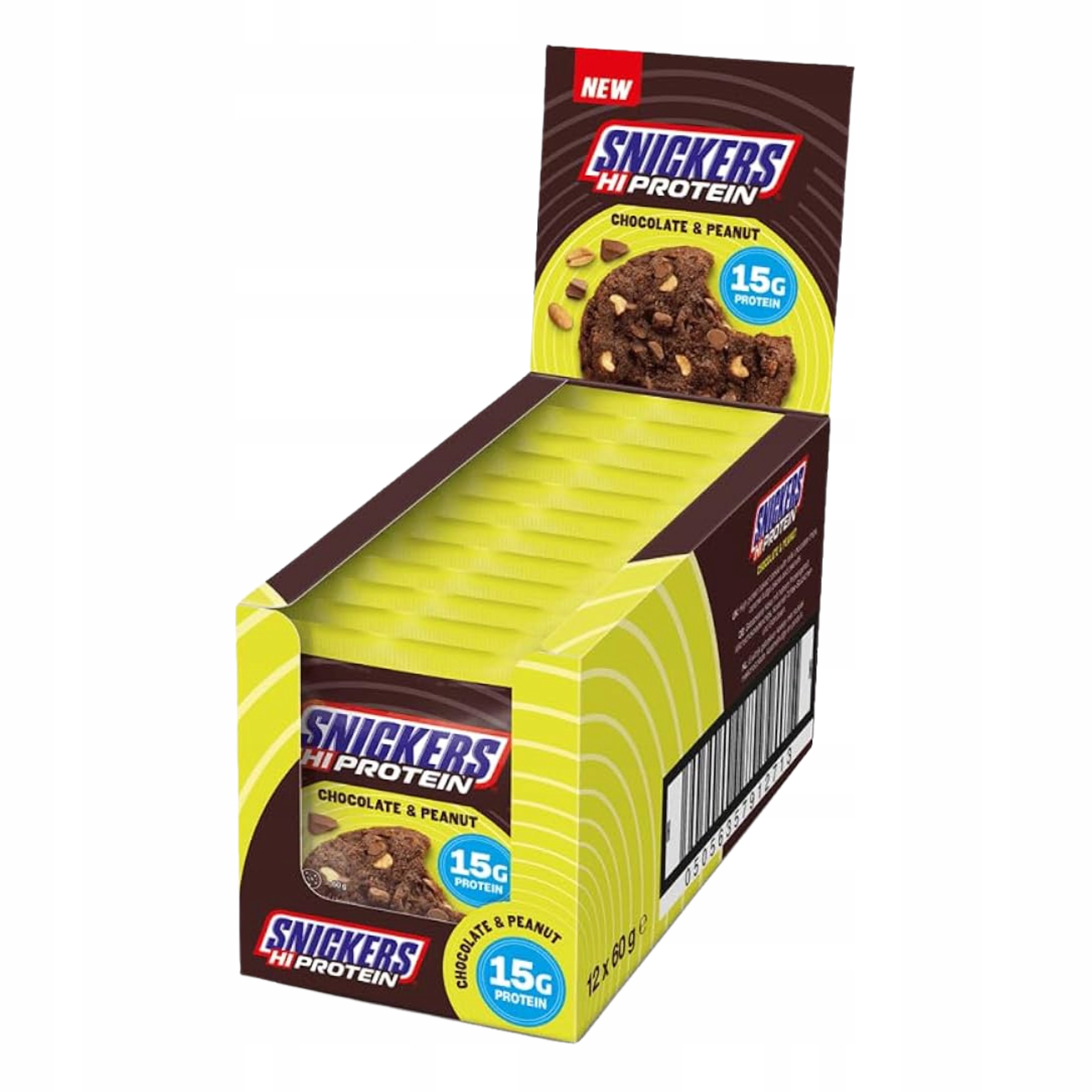 Ciastko Białkowe Snickers Hi Protein Cookie 12szt 15g Białka Czekolada