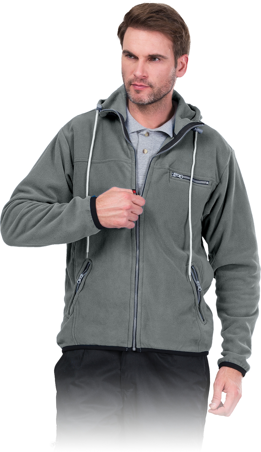 

Bluza polarowa Polar-hood z kapturem