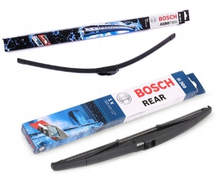 Komplet 2X Pióro Bosch Wycieraczki Płaskie Przód Tył Yaris III 3 P13