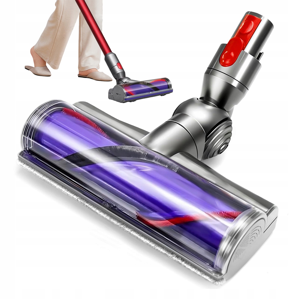 Szczotka Głowica Do Odkurzacza Dyson Lampką Led Pasuje Do V7 V8 V10 V11 V15