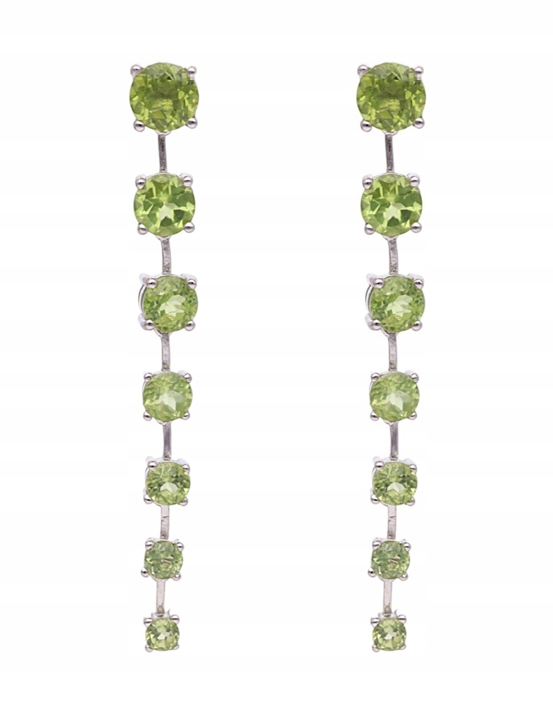 Stříbrné náušnice Ag 925 Olivín NA1787-E-PE-WP