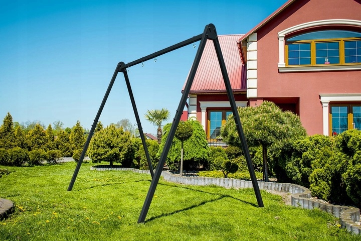 ZESTAW STELAŻ POD HUŚTAWKĘ OGRODOWĄ BOCIANIE GNIAZDO DESKA BUJAK DLA DZIECI Certyfikaty, opinie, atesty CE