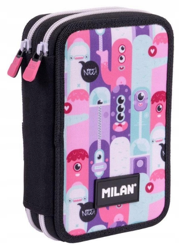 Piórnik 2 poz z wyposażeniem Aliens 2 Milan