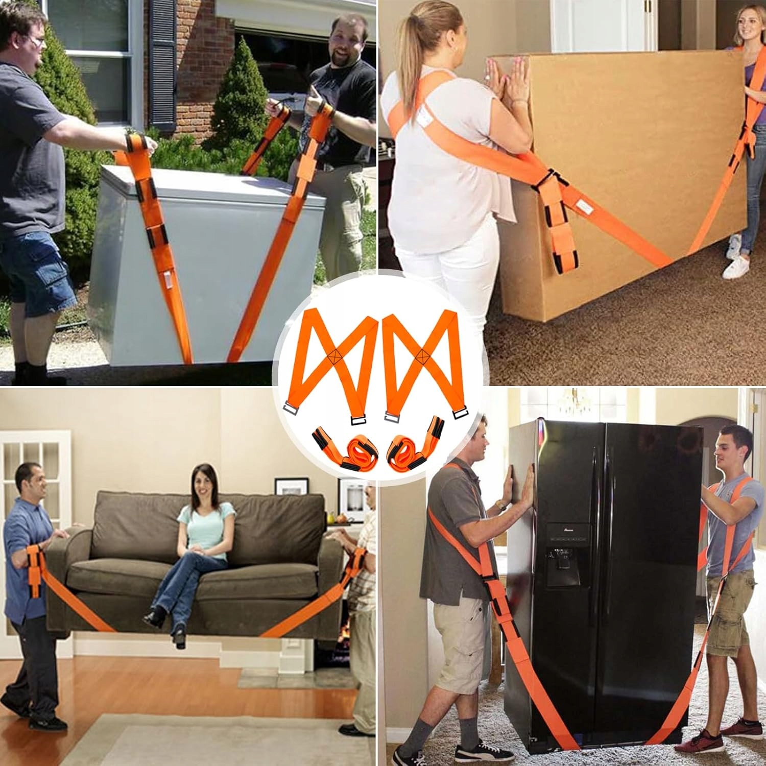 WYTRZYMAŁE PASY DO NOSZENIA MEBLI CIĘŻKICH RZECZY Marka bez marki