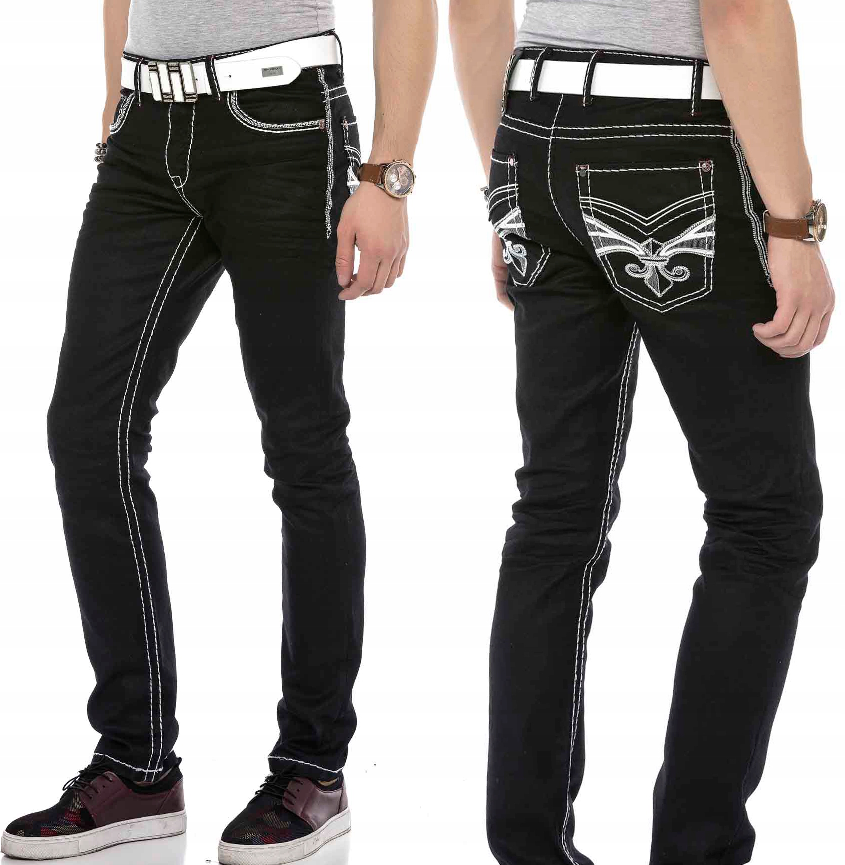 Cipo Baxx Pánské džíny Džínové vyšívané kalhoty