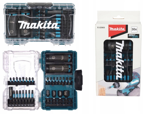 Makita Zestaw końcówek wkrętakowych nasadek Impact Black 30 szt. E-22903