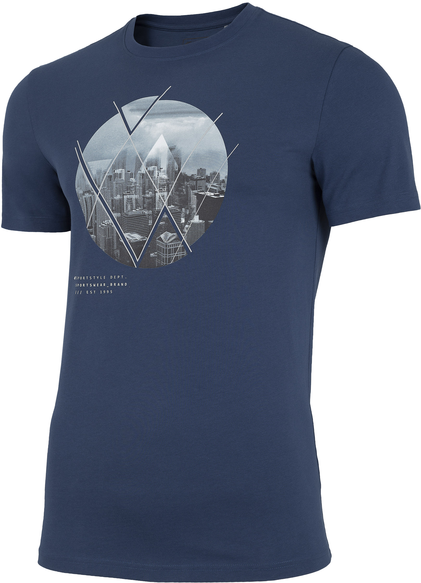

T-shirt męski 4F TSM023 bawełniany niebieski S