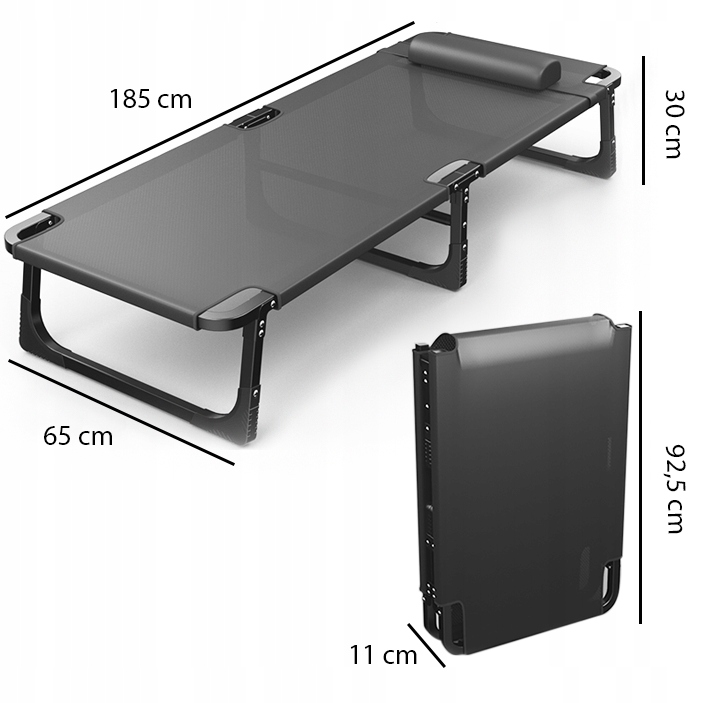 ŁÓŻKO POLOWE TURYSTYCZNE CAMPINGOWE SKŁADANE Rodzaj łóżko polowe