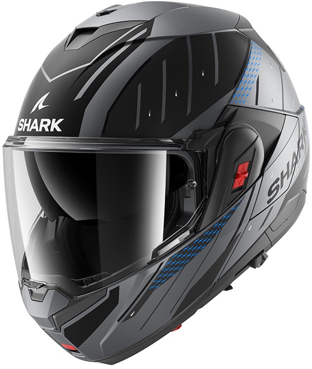Motocyklová Prilba Oxo Rydger Mat Anthracite Blue Black S