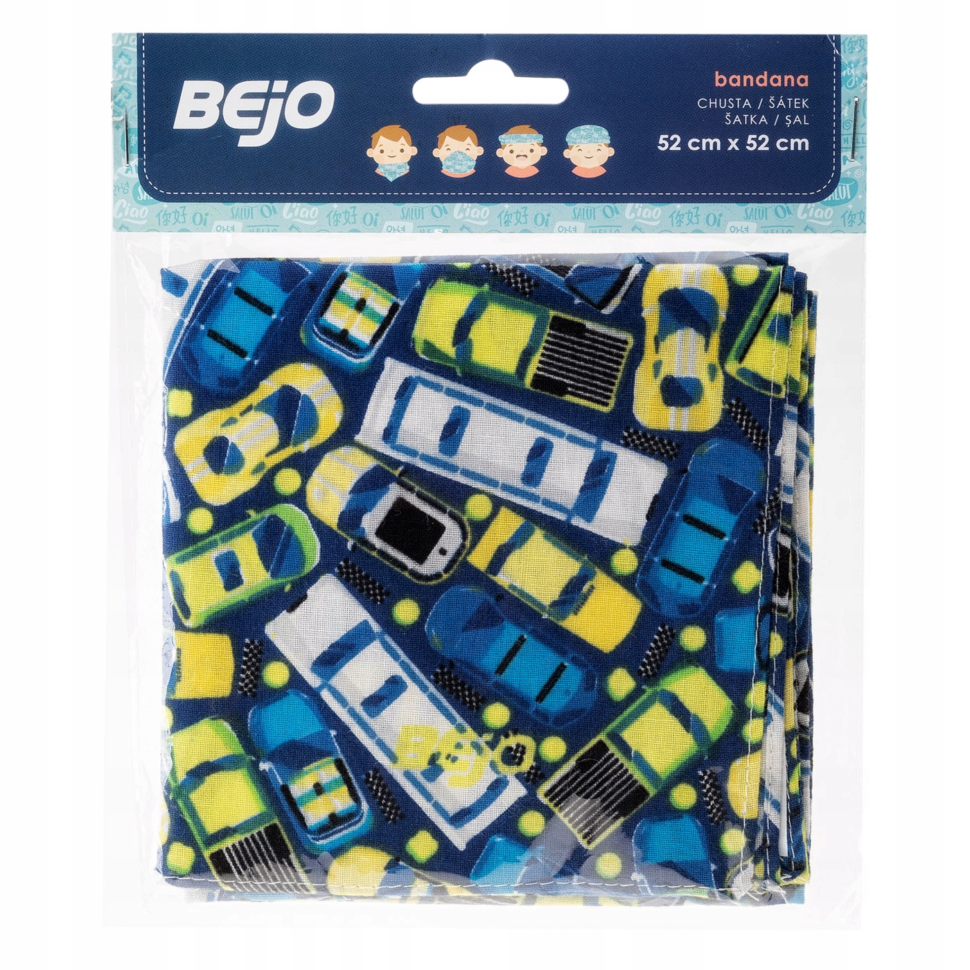 Dziecięca chusta LANA KDB CARS PRINT Kod producenta 9211