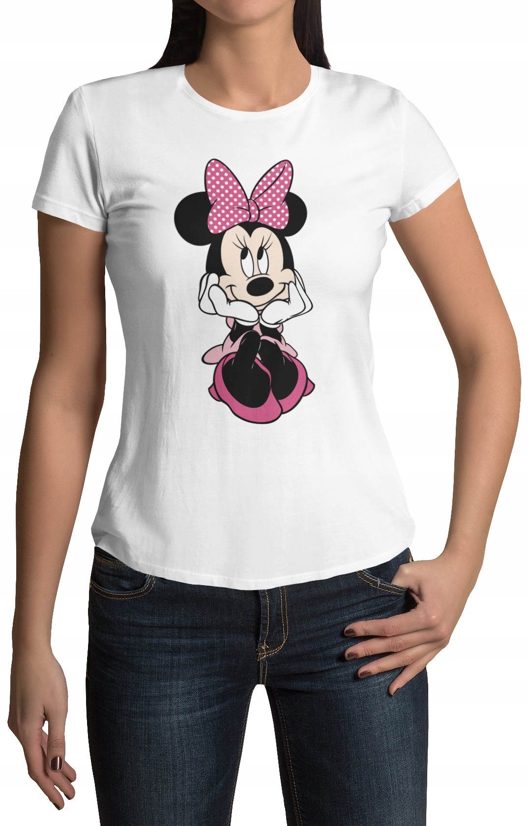 

Koszulka Damska T-shirt XXL Myszka Minnie Wzory!