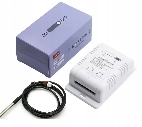 Termostat, regulátor teploty, senzor Tuya WiFi 3000W měření energie