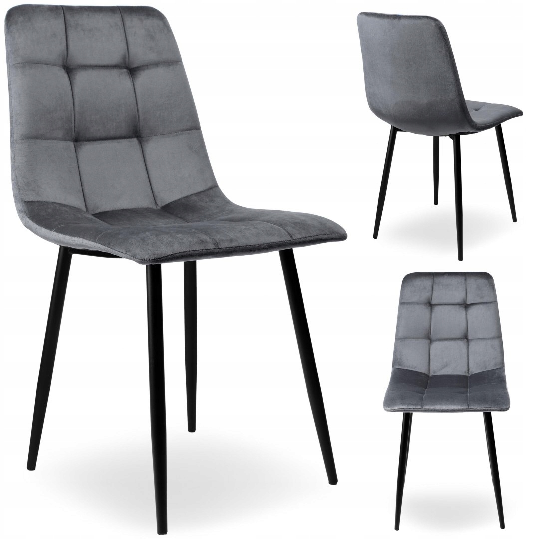 Sametové křeslo Denver velvet Grafitové