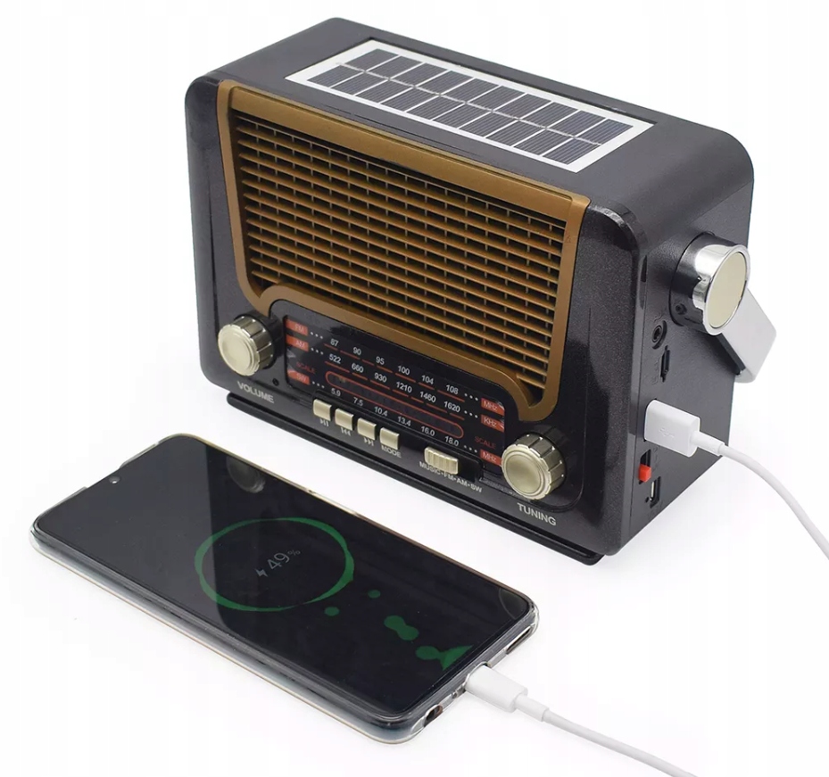 

Stare Radio Retro Bluetooth Powerbank 1200 Usb