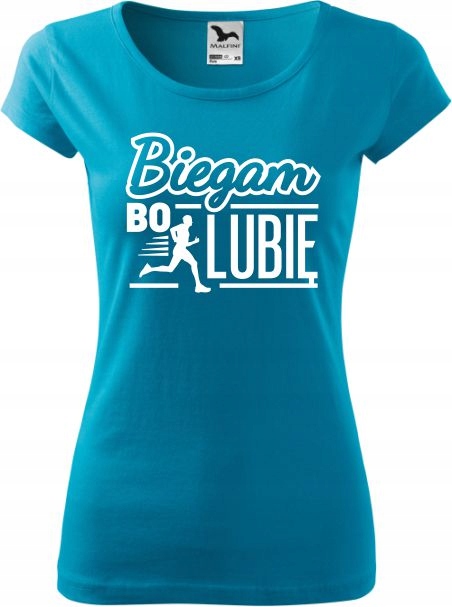 

Koszulka dla Biegaczki Biegam bo lubię