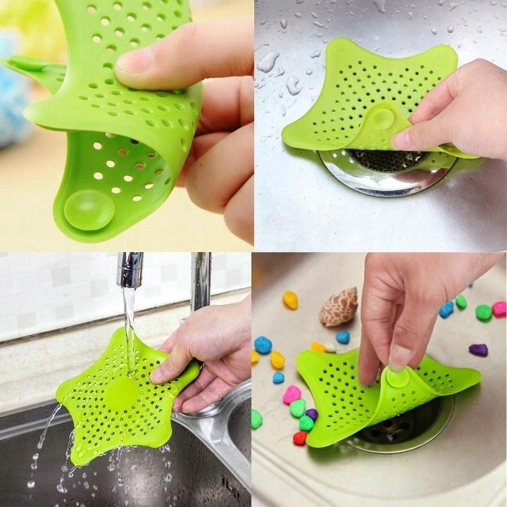 SITKO SILIKONOWE FILTR DO ZLEWU ODPŁYWU UMYWALKI WŁOSY NIECZYSTOŚCI Kolor inny