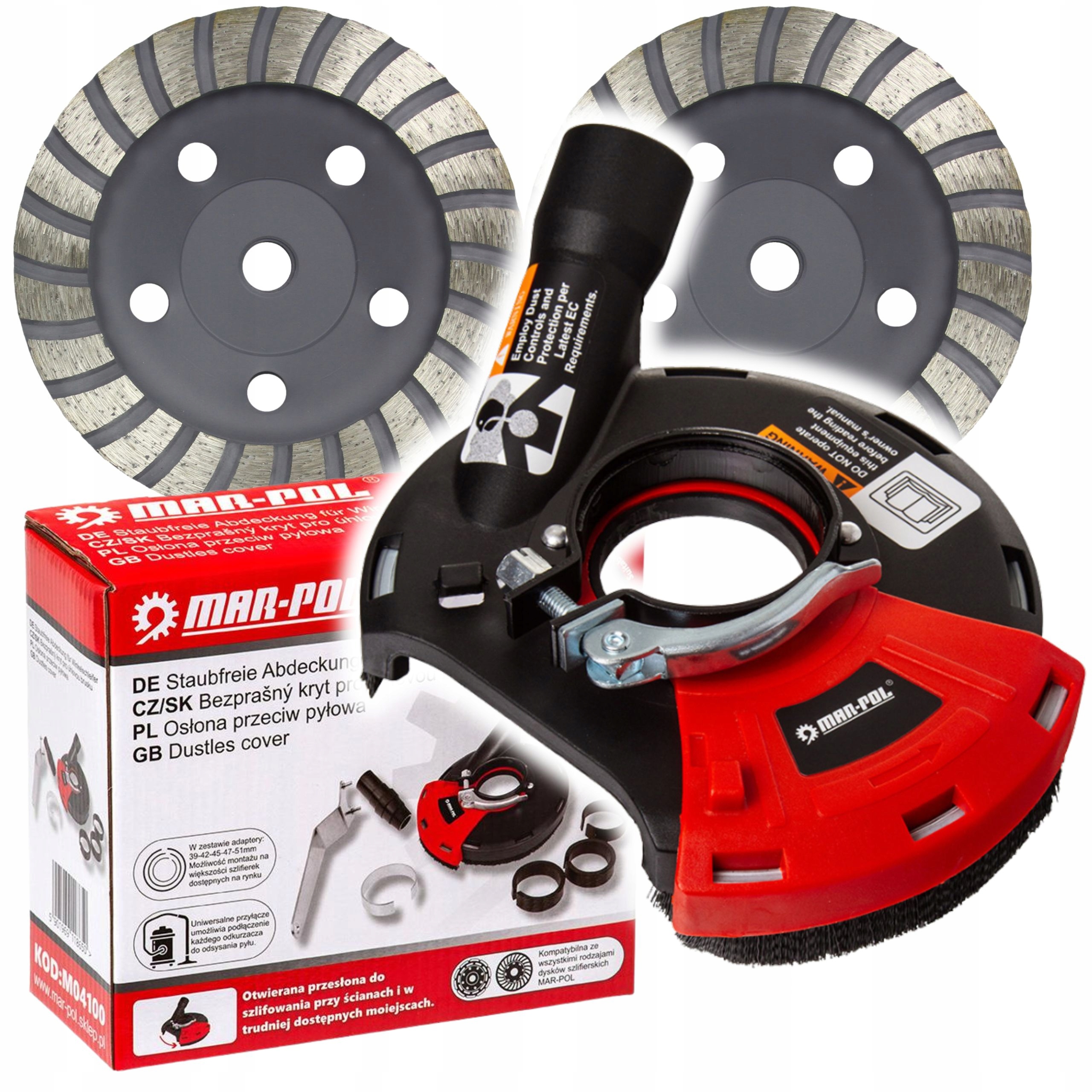 Odsávací Protiprachová Krytka Pro Brusku 115/125, Bezprašná, Dvě Kotouče