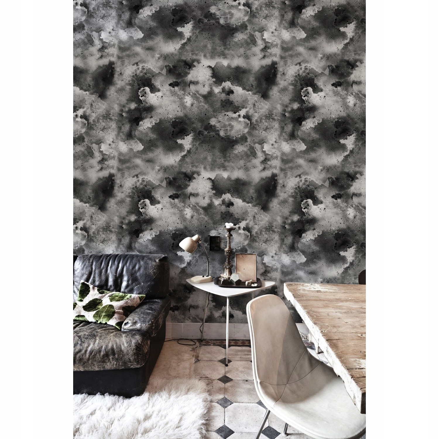 

Tapeta flizelinowa Akwarelowy dym 104x70 + klej