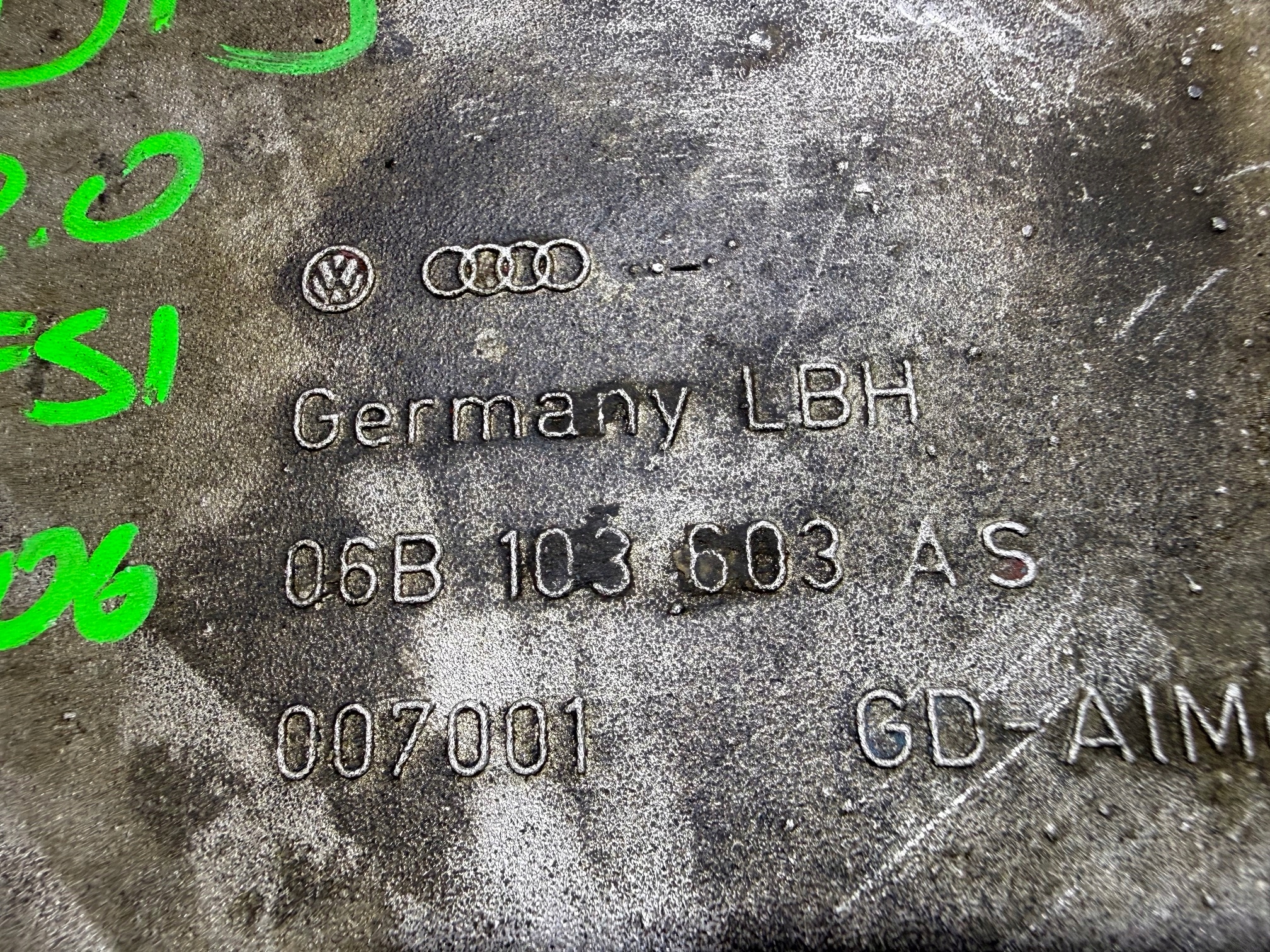 AUDI 2.0 TFSI BPJ Ölwanne 06B103603AS