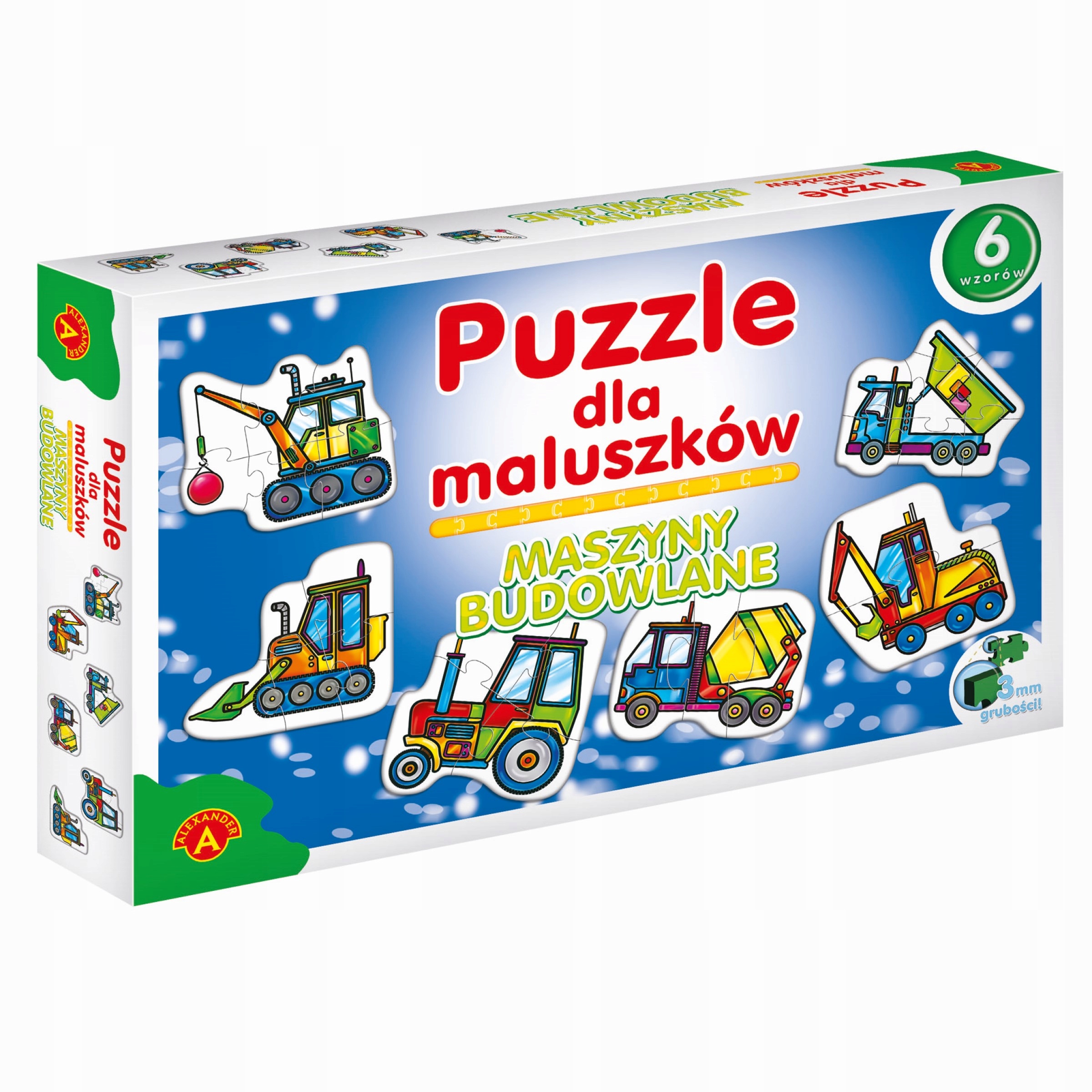

Puzzle dla Maluszków Maszyny Budowlane Alexander