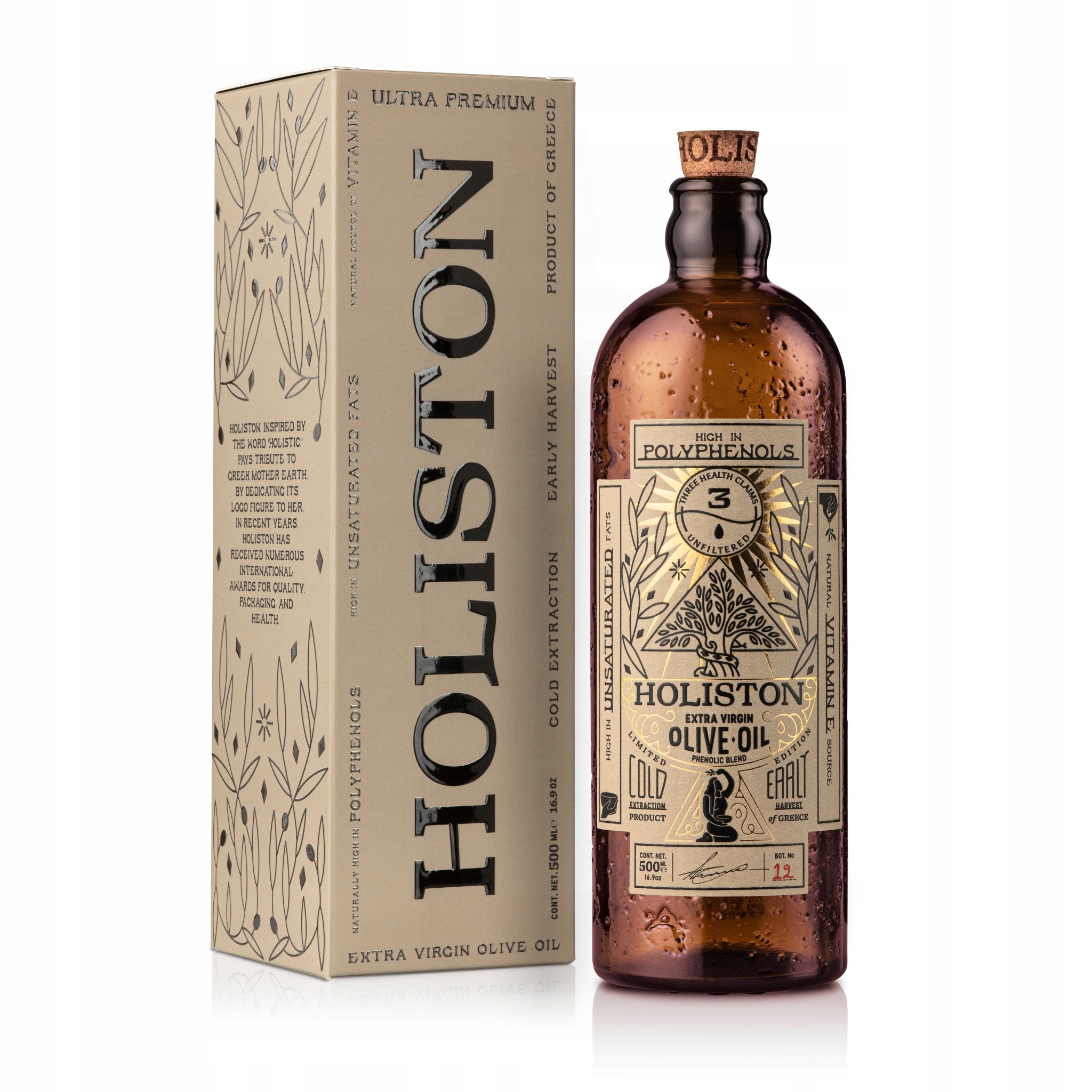 Holiston extra panenský olej Ultra Premium s Rhodosem Phenolic 500 ml