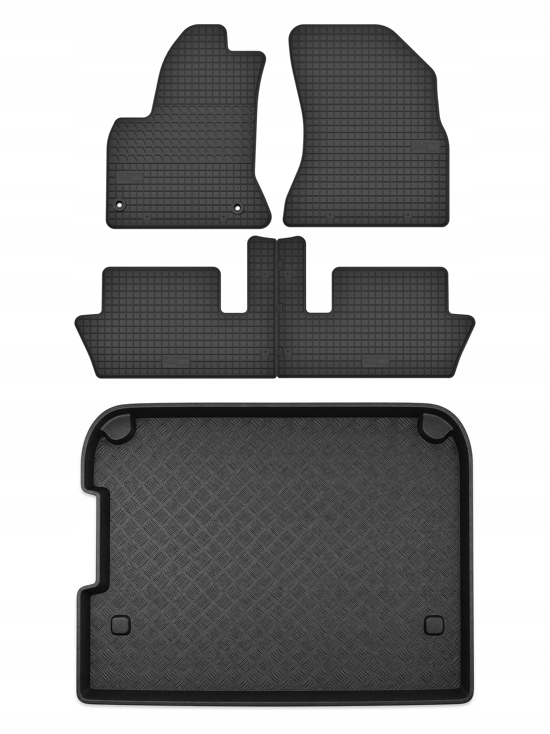 Gumové rohože rohož batožinového priestoru pre: Citroen C4 Picasso I 2006-2013 5 el.