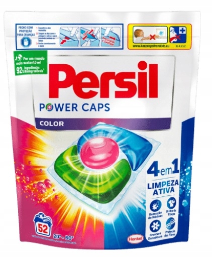Levně Persil Power Caps kapsle na praní barvy 52 ks