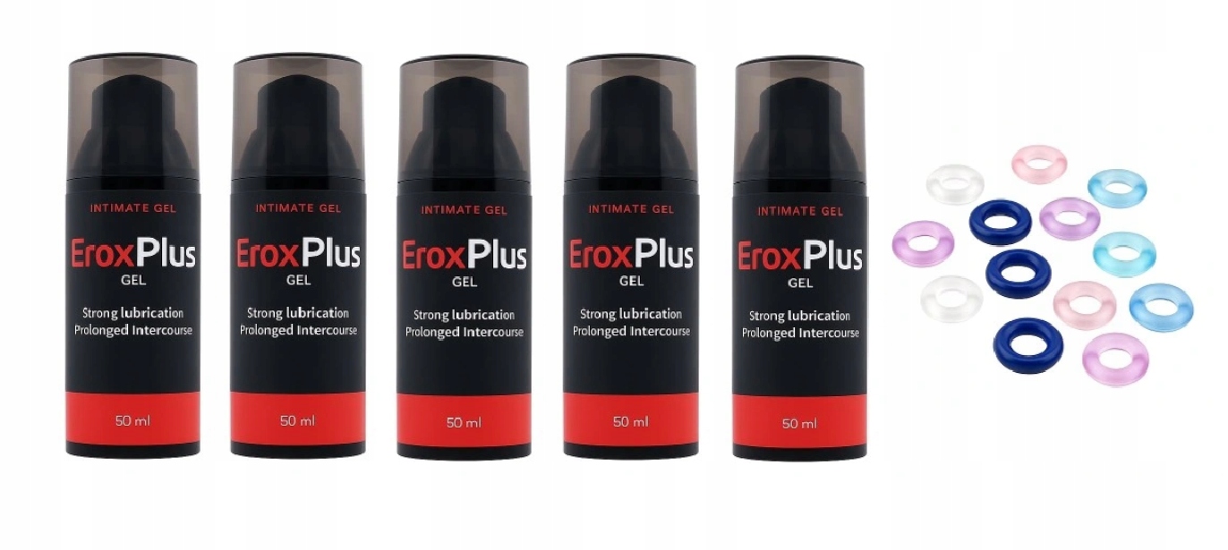 5x Erox Plus Gel Dárek Intimní gel pro muže pro zvětšení penisu