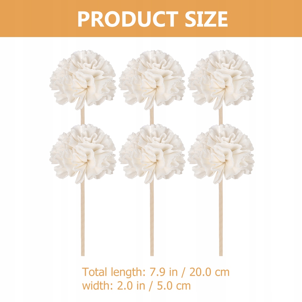 RATTANOWE PATYCZKI AROMATERAPIA KWIATY ROZPROSZONE 6 SZT Stan opakowania oryginalne