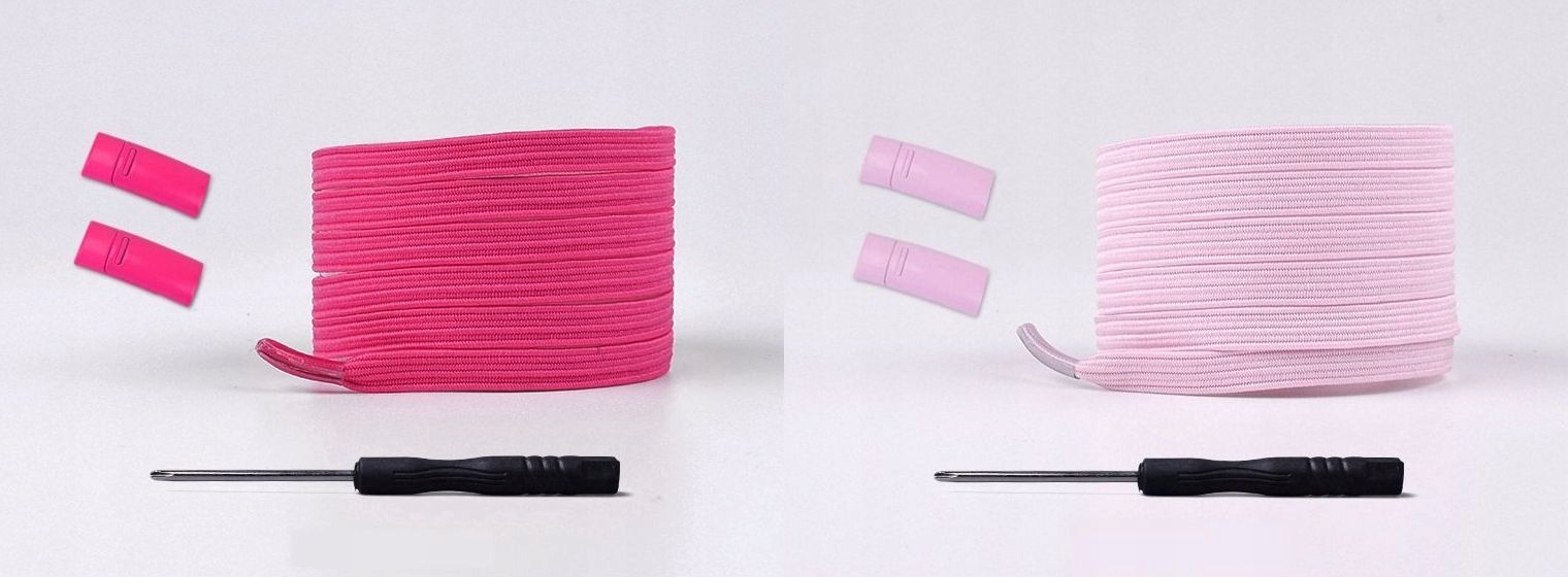 SZNURÓWKI ELASTYCZNE GUMOWE bez wiązania_24 kolory Kolor wielokolorowy