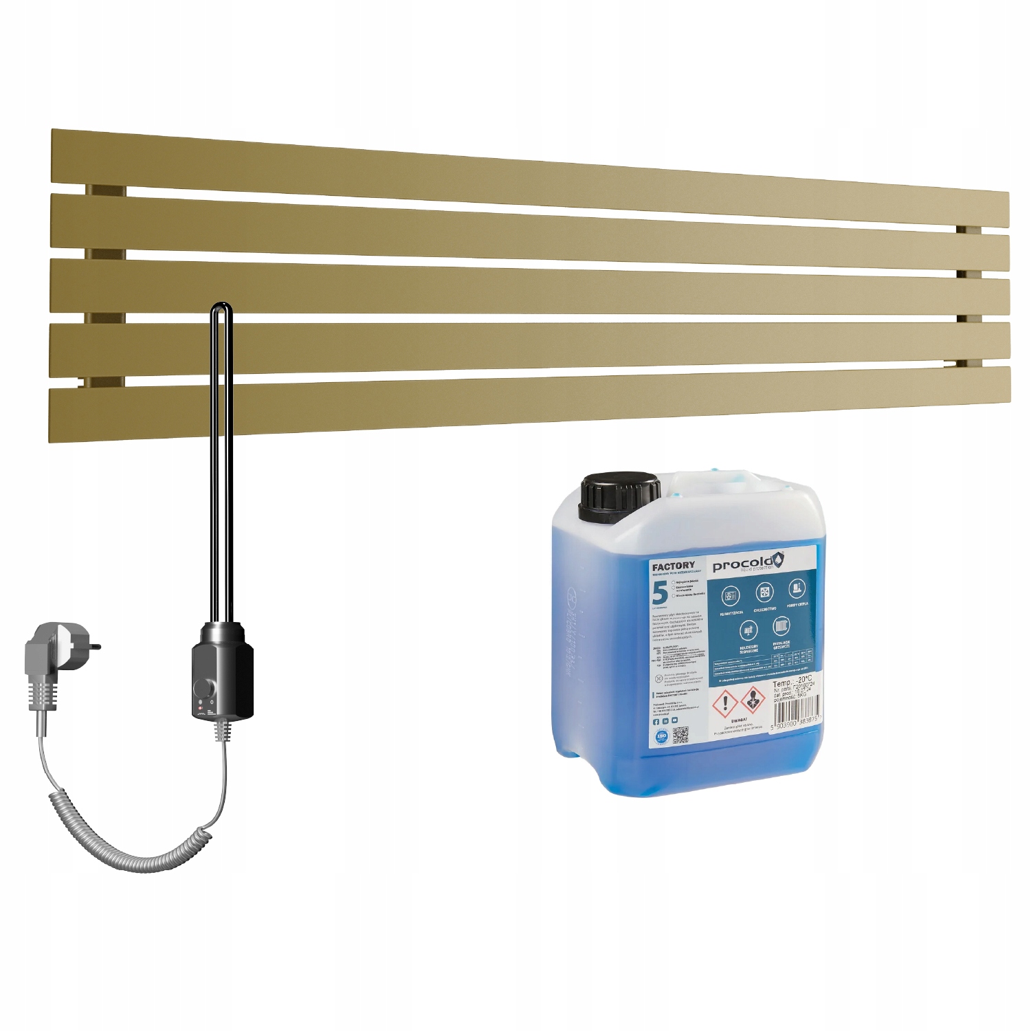 Set Elektrický horizontálny ohrievač Bello 38x120 Quartz 2