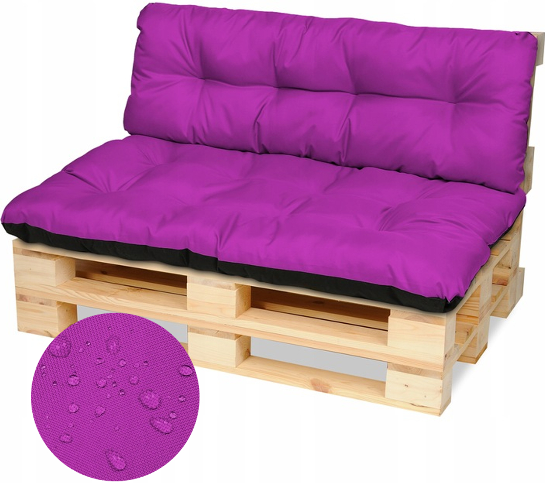 Polštář Na Lavičku Nábytek Z Palet 120x80+120x38 fuchsiová