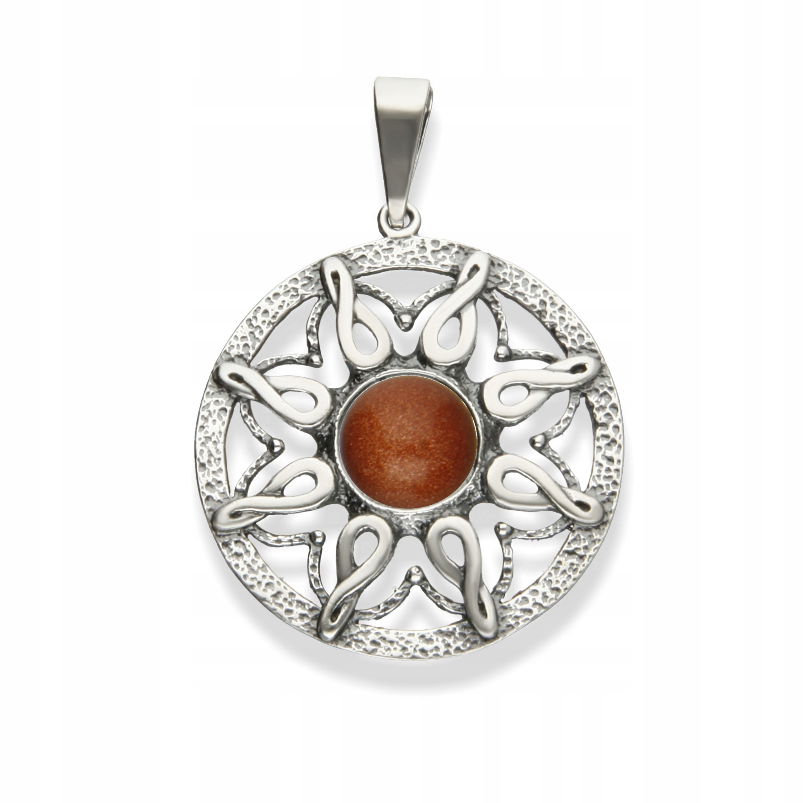 Přívěsek Stříbrné Keltské Slunce Talisman Stříbro 925 Přívěsek Amulet