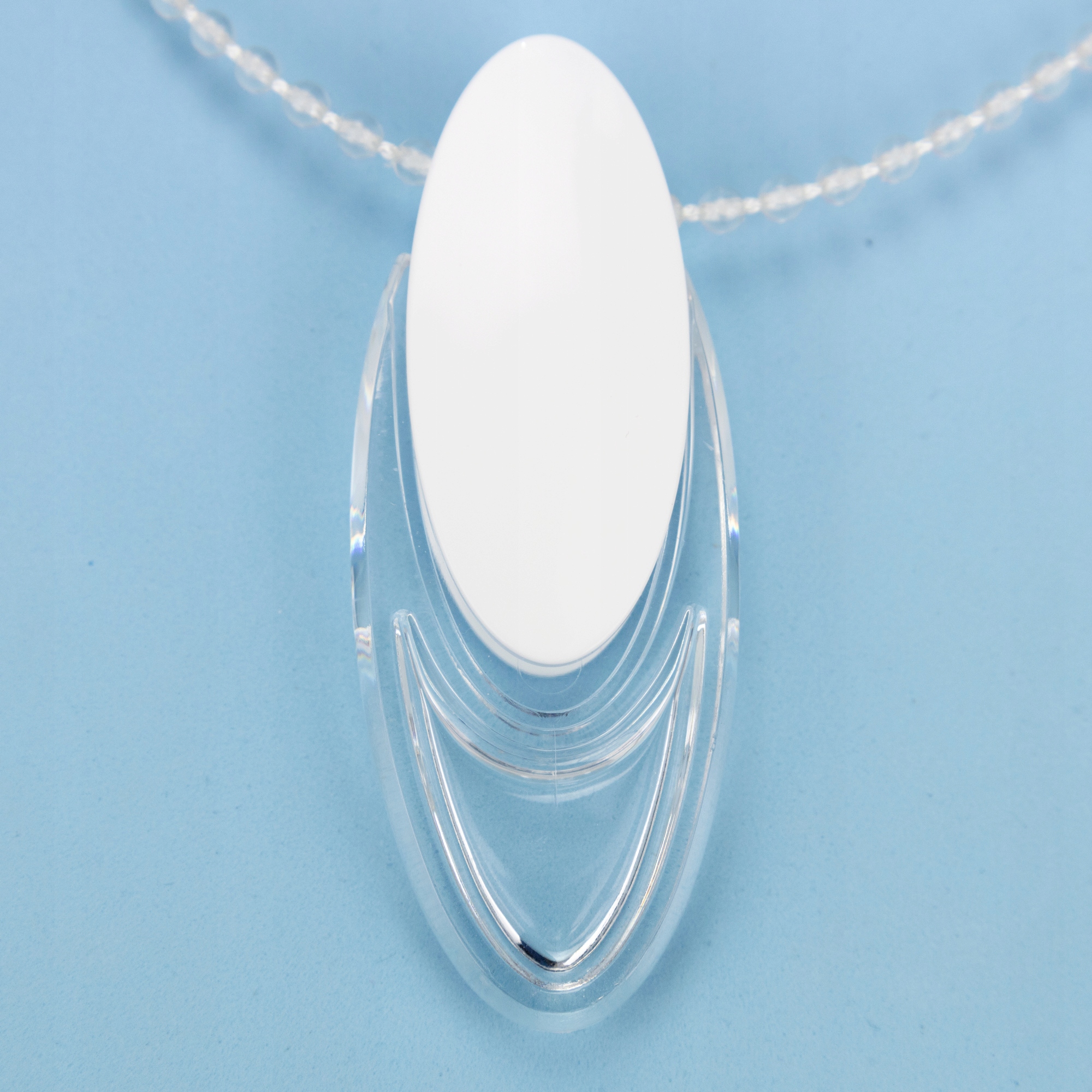 OBCIĄŻNIK DUO Łańcuszka rolety biało-przezroczysty EAN (GTIN) 5908261931291