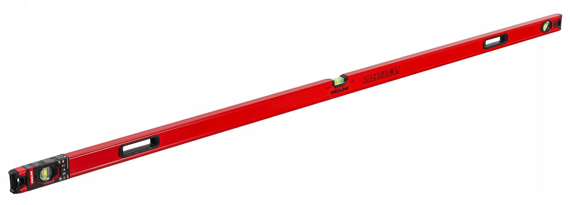 Poziomnica z uchwytami alum. 200cm 2m 3 lib. 1mm/1m Standard Proline 15875