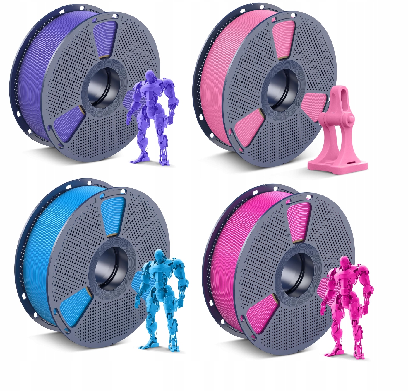 4 Szpule Filament Sunlu 1.75 mm 4 kg Presnosť 0,02 mm
