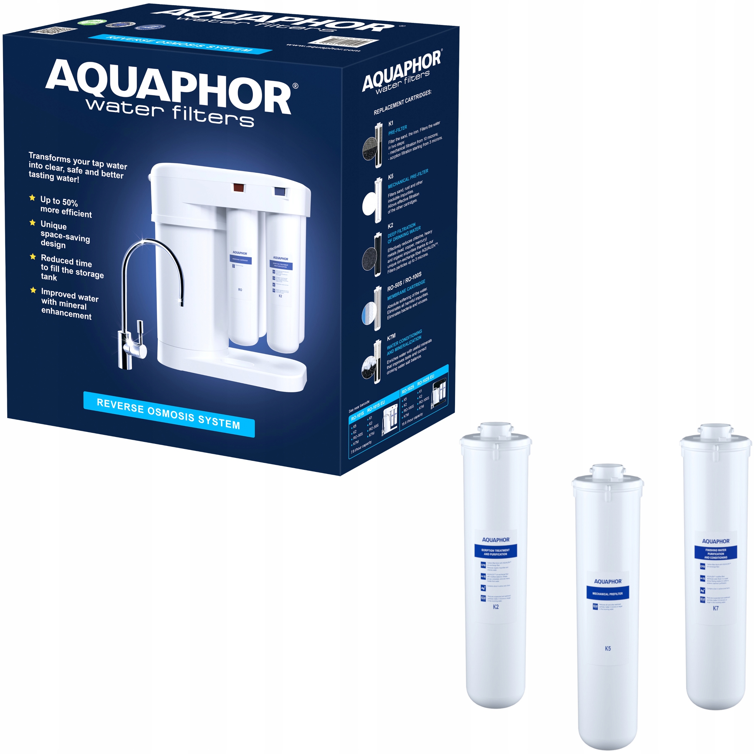 Filtr na vodu Aquaphor RO-101S Morion +K5, K2, K7M