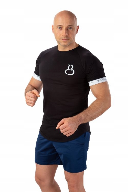 

T-shirt slim fit dopasowany na siłownie streewear