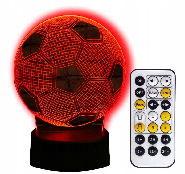 

Piłka Nożna Lampka Nocna 3D Led Pilot