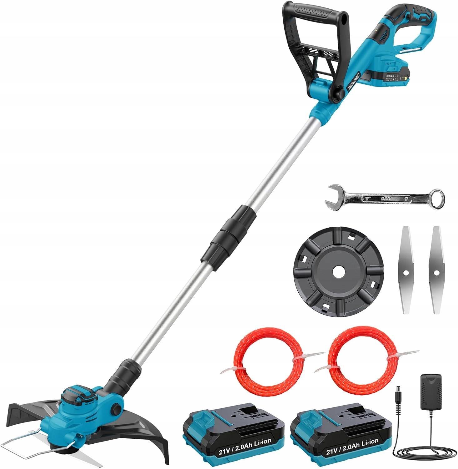 Kuzupro Akumulátorový vyžínač 21V 2,0 Ah 2 akumulátory