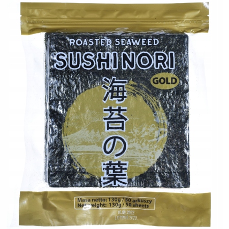 

Glony Sushi Nori Gold Premium 50 Arkuszy 130 g