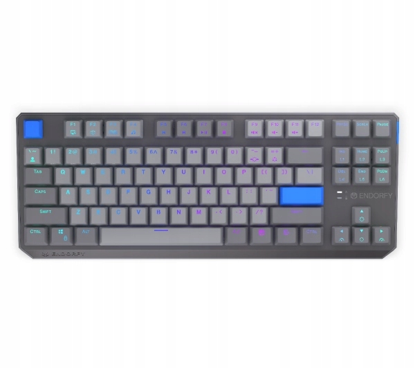 Klawiatura mechaniczna Endorfy Thock V2 Tkl Wireless Gateron Yellow Szara