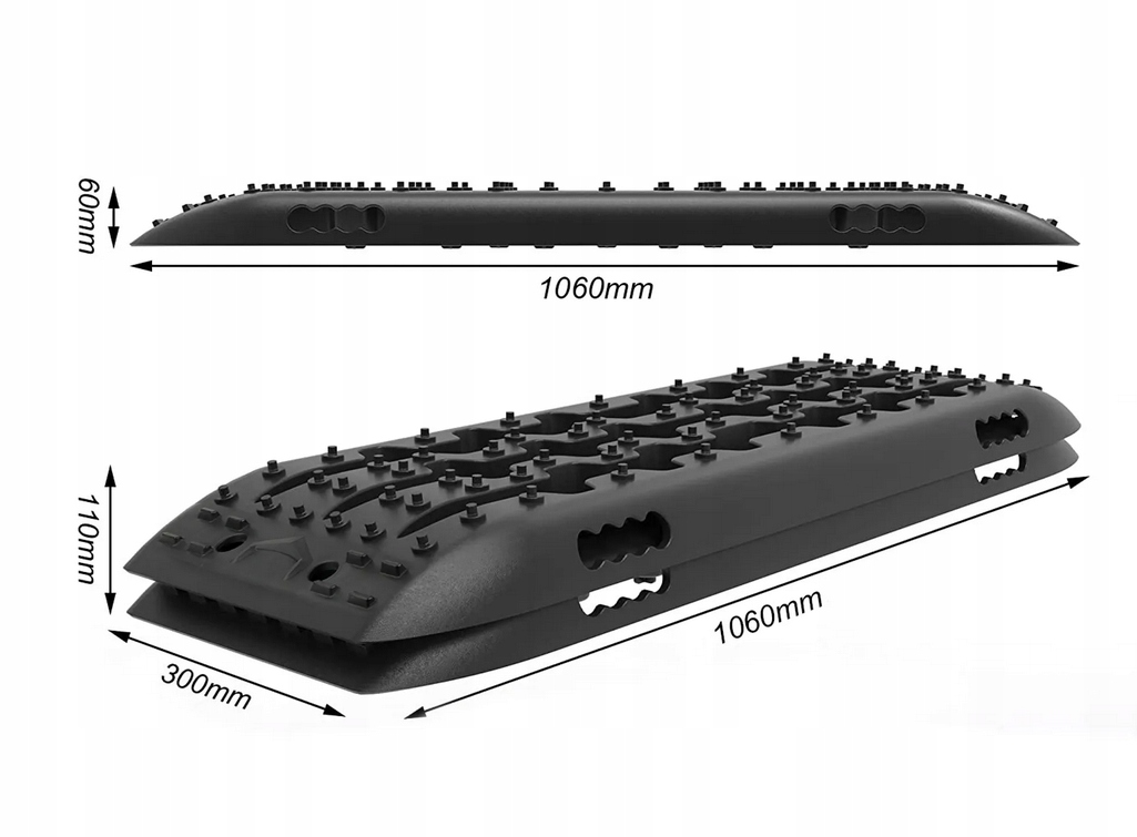 Najazdy antypoślizgowe Trapy pod koła 2 szt Stan opakowania oryginalne