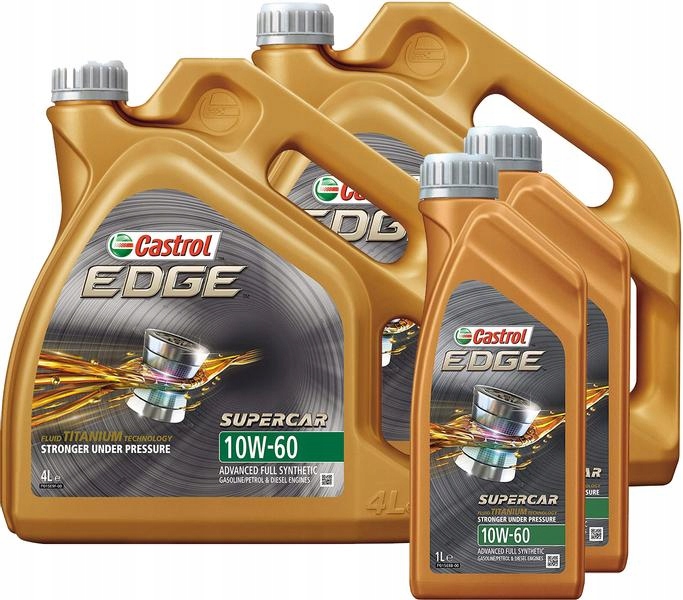 CASTROL EDGE SUPERCAR 10W60 TITANIUM FST 10L Pojemność opakowania 1 l