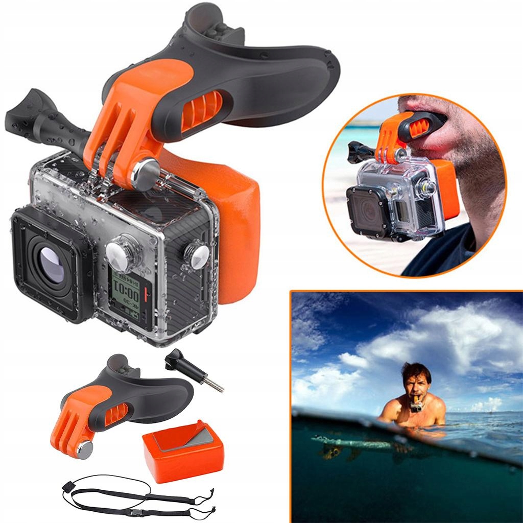 Surf Dummy Bite Teeth Braces Holder Zestaw do montażu na ustach dla GoPro Package B Maksymalny udźwig 1 kg