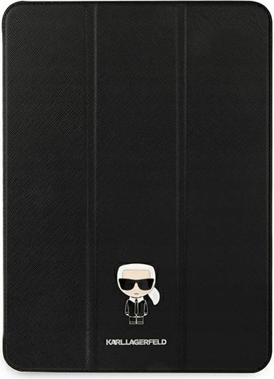 Etui Karl Lagerfeld Saffiano Ikonic Karl na iPad 11" Pro 2021 czarne Karl