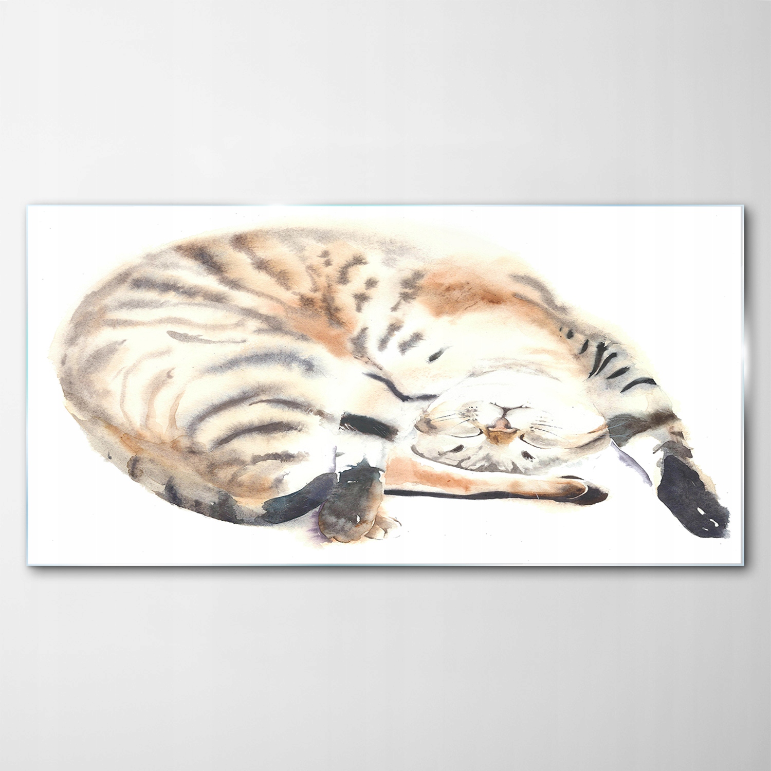 

Obraz Szklany Dekor Koty Zwierzęta Akwarele 120x60