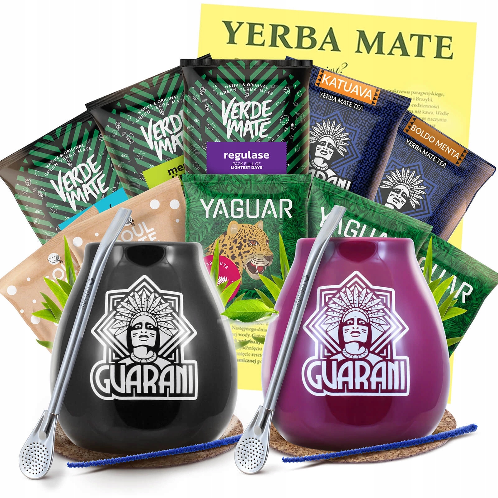 Startovací sada Yerba Mate Pro Dva 10x50g 2x Tykev a 2x Bombilla