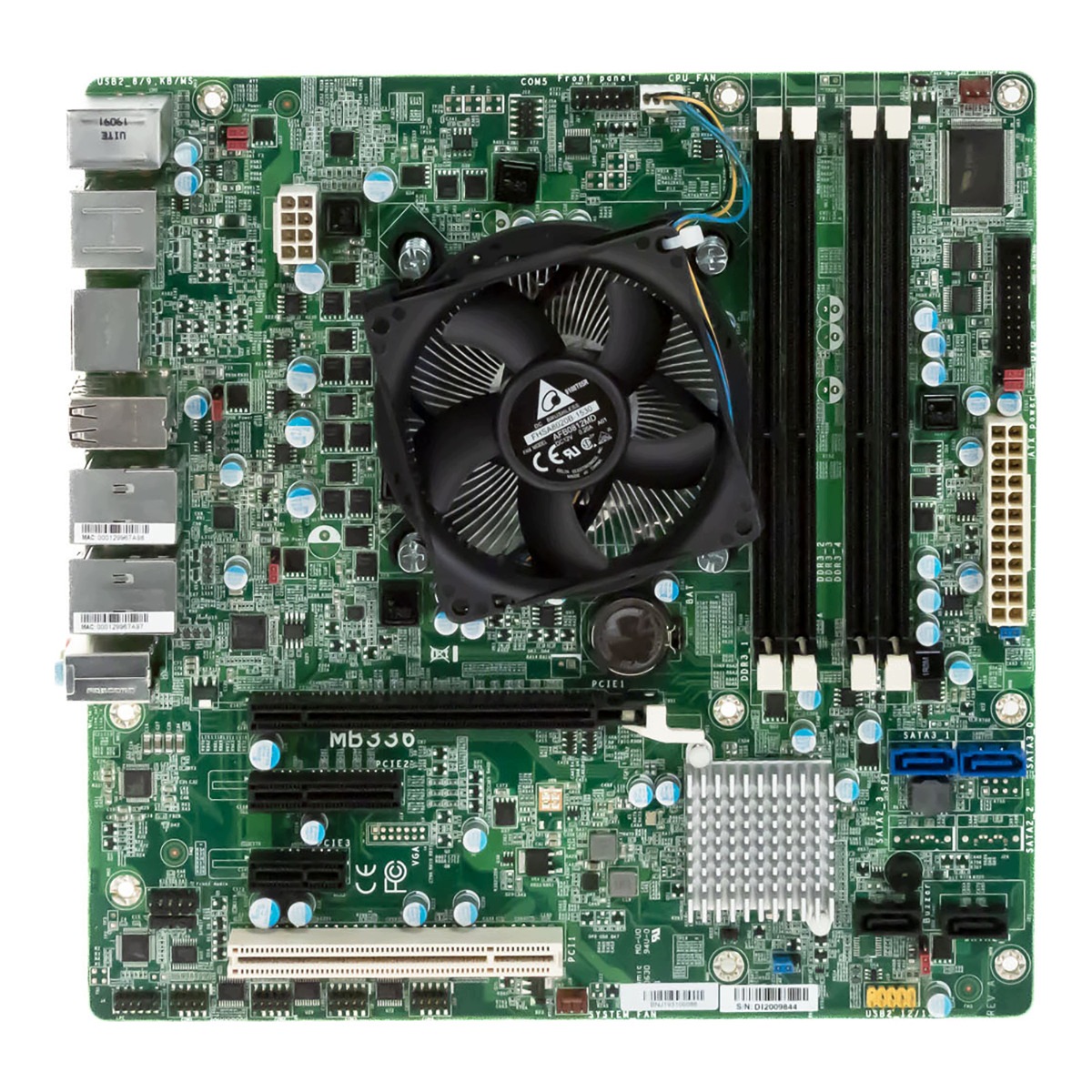 Dfi MB336 Socket LGA1155 DDR3 PCIe Pci micro-ATX Mainboard Cpu Cooler