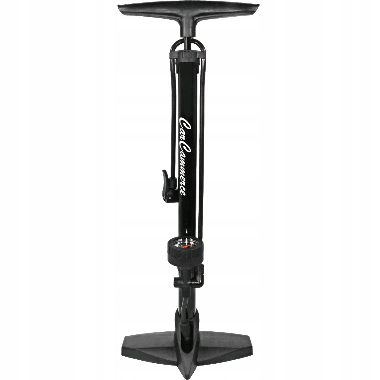 POMPKA PODŁOGOWA ROWEROWA SAMOCHODOWA CARCOMMERCE ALUMINIUM JAKOŚĆ 11 BAR Długość 65 cm